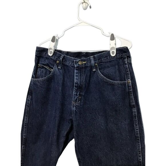 Wrangler Men's High Rise Dark Wash Jeans 34x29 - Picture 2 of 10